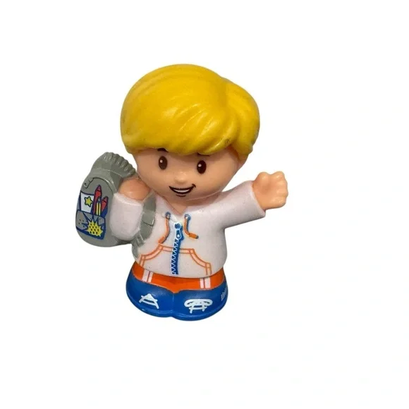 Fisher Price Little People Farmer Emma W/ Sponge & School Bus Eddie - Picture 5 of 7